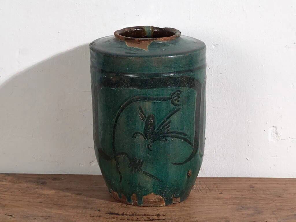Antique enamelled vase (circa 1820) #36