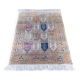 Vintage - Tapis en soie noué à la main du Cachemire