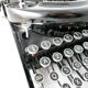 Underwood Noiseless black portable typewriter from 1935 revised new ribbon USA