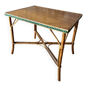 Table rotin et osier