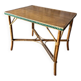 Rattan and wicker table from the 60s/70s