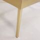 Vintage coffee table gold aluminium & star glass 1960s