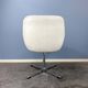 Swivel cocktail chair, chrome and faux leather,vintage from the 70s