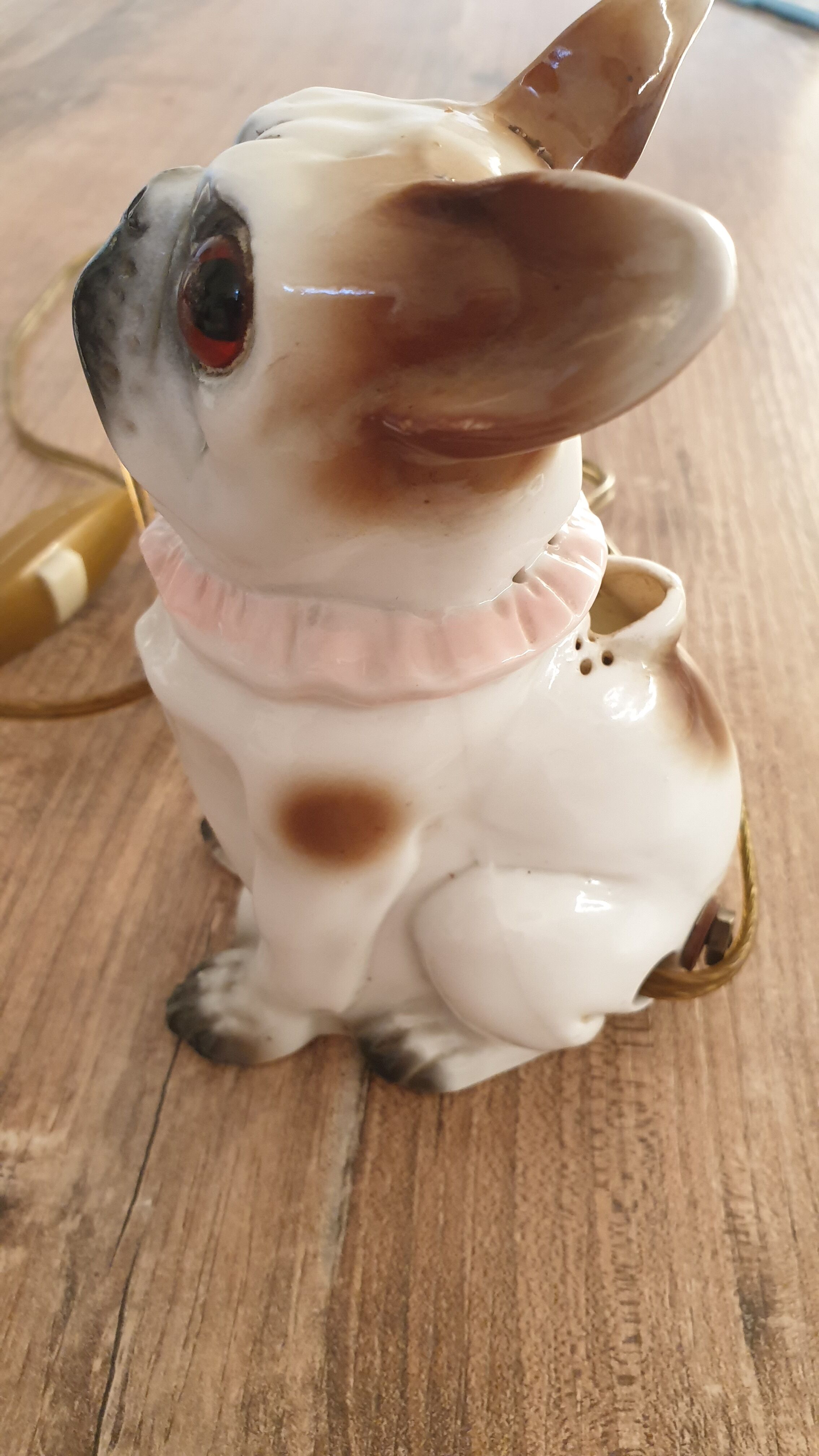 Porcelain light dog