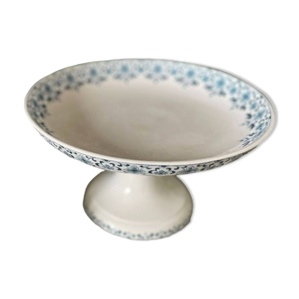 Old earthenware compote bowl from Sarreguemines