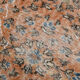 8x12 handmade orange foloral turkish rug 383x257cm