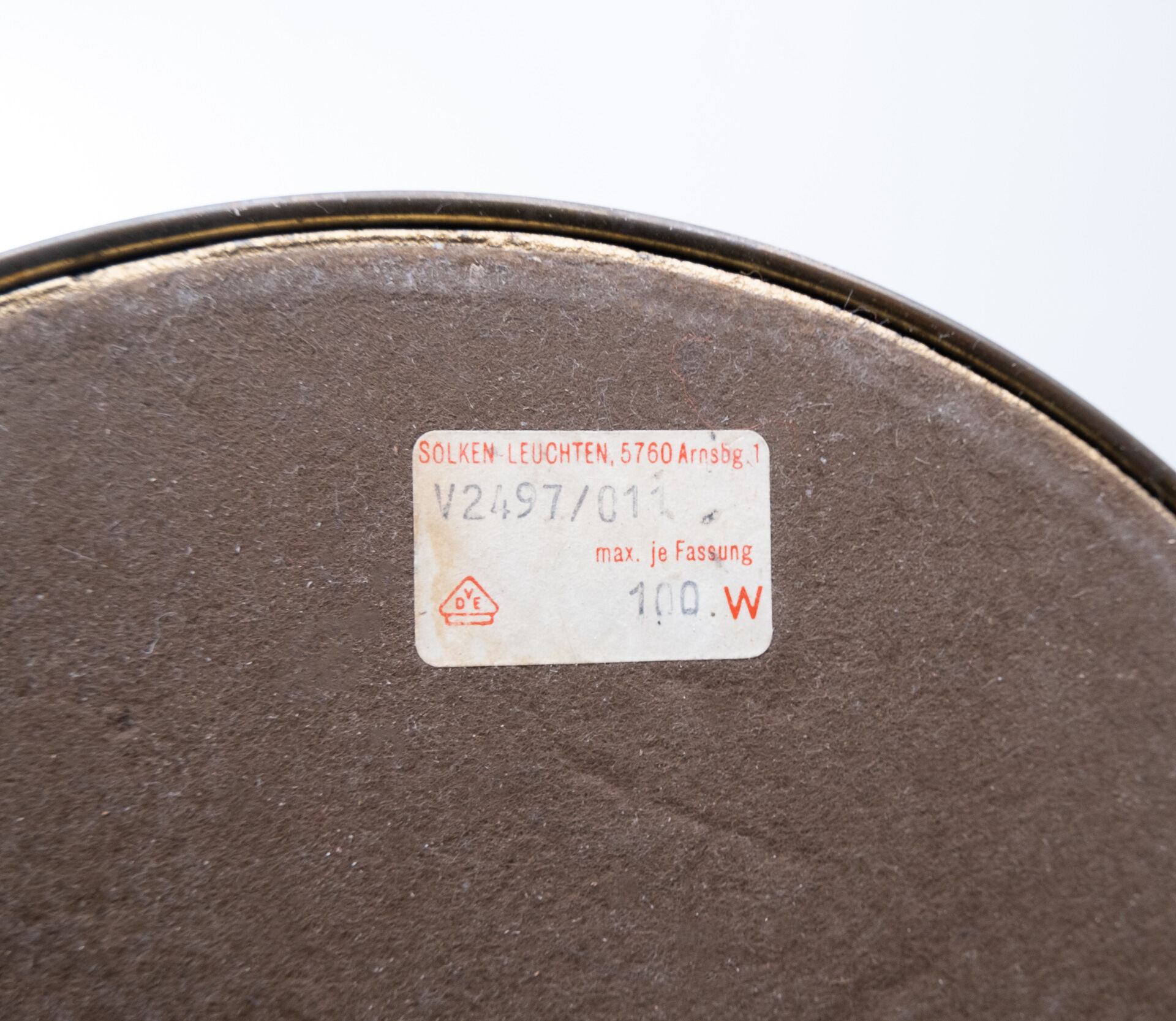 Solken Leuchten Brass Table Lamp, 1970s