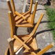 Duo of bistro chairs Luterma red/green