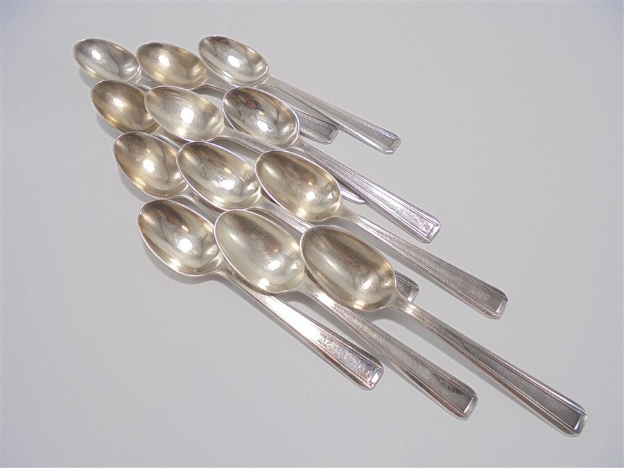 12 silver spoons
