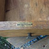 Rococo vintage hairdresser in oak marble top