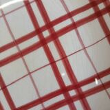 5 old checkered flat plates