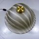 Peill & Putzler glass mushroom table lamp, Germany