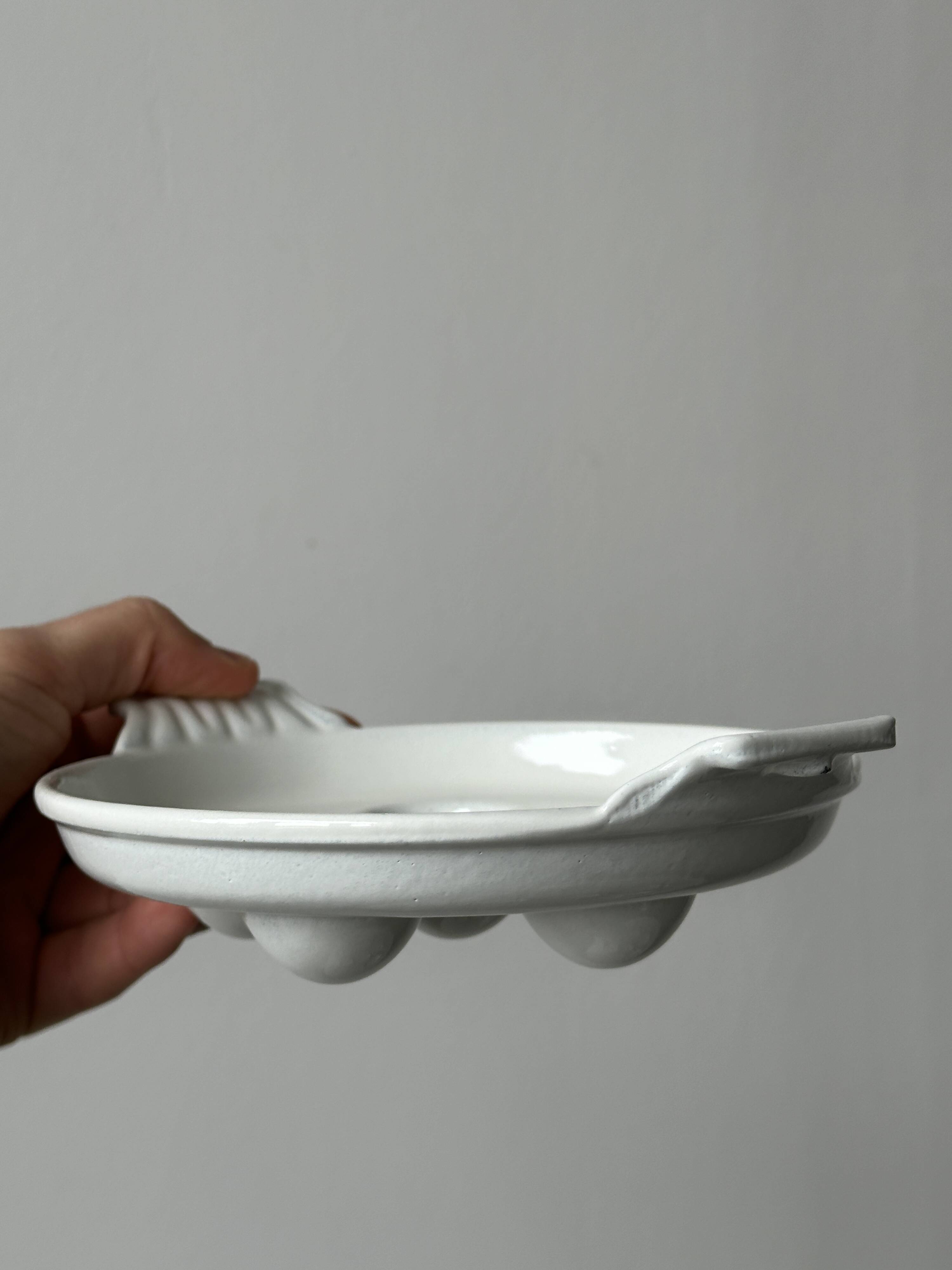 6 metal snail plates