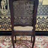 Set of 6 Louis XV style caned chairs in oak
