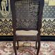 6 chaises en chêne et cannage style Louis XV