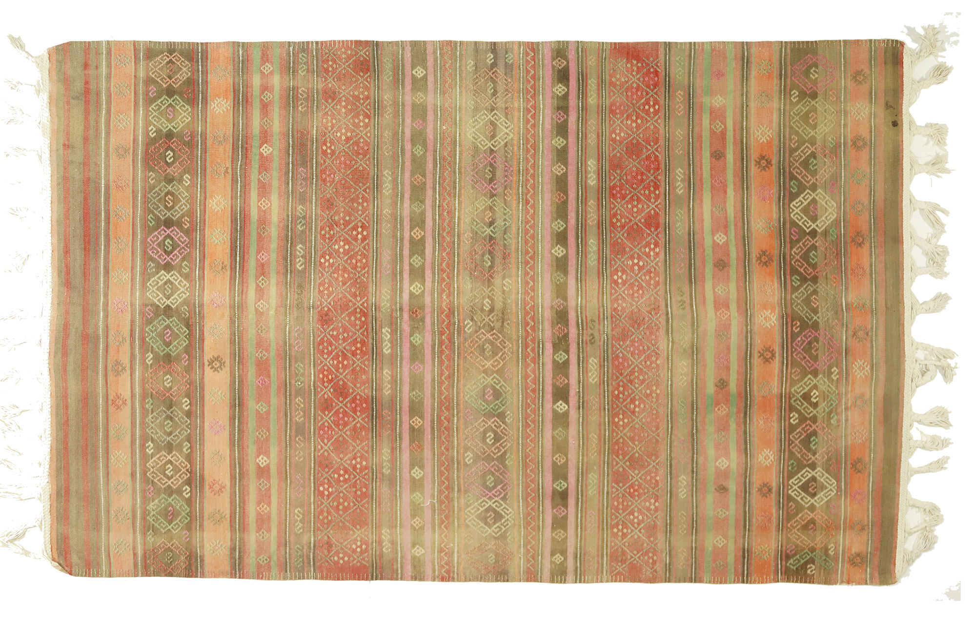 Anatolian handmade kilim rug 260 cm x 167 cm