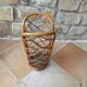 Porte-parapluie en rotin vintage