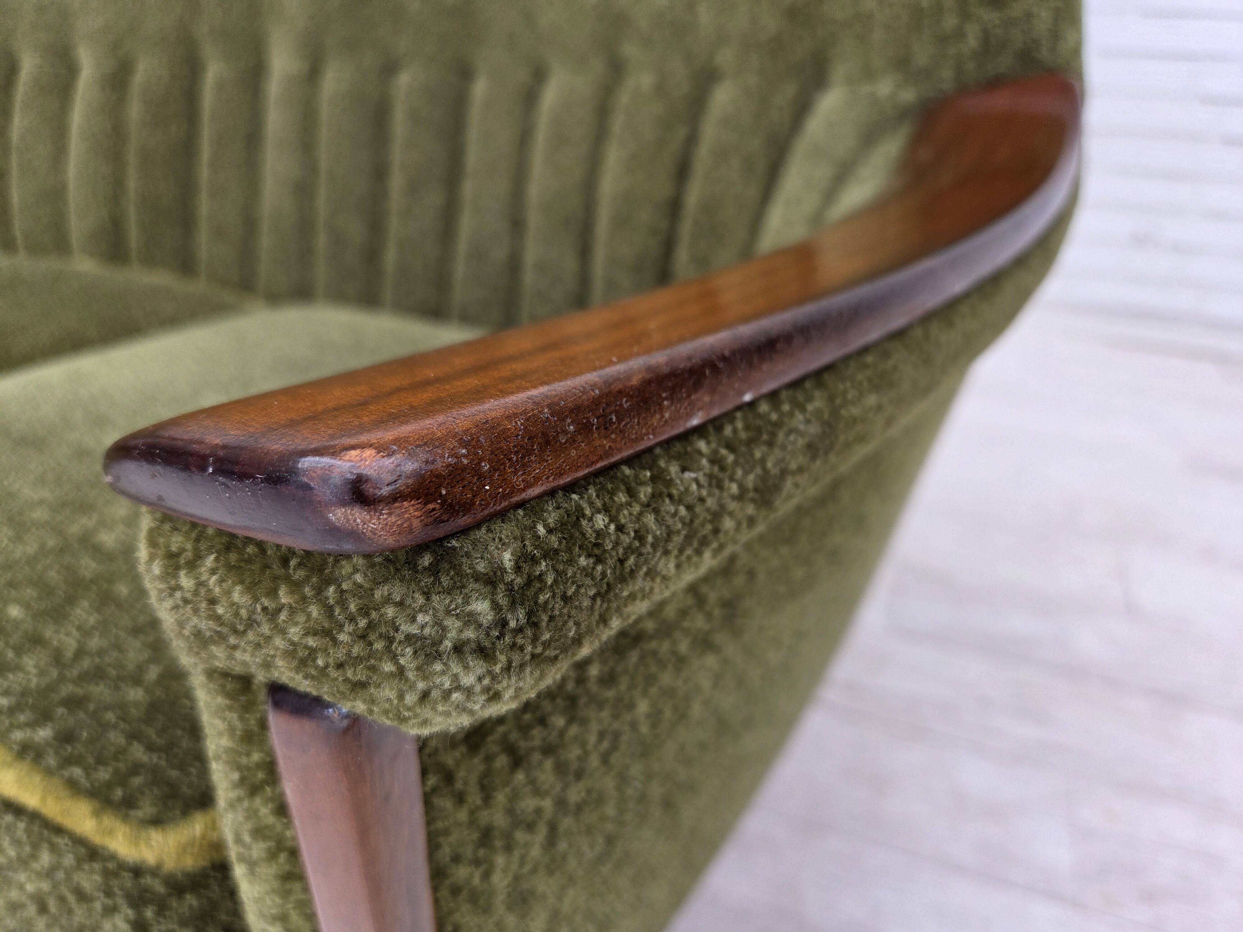 1970s, Norwegian vintage 3-seater sofa, teak wood.