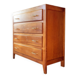 Golden oak chest of drawers, 1960s