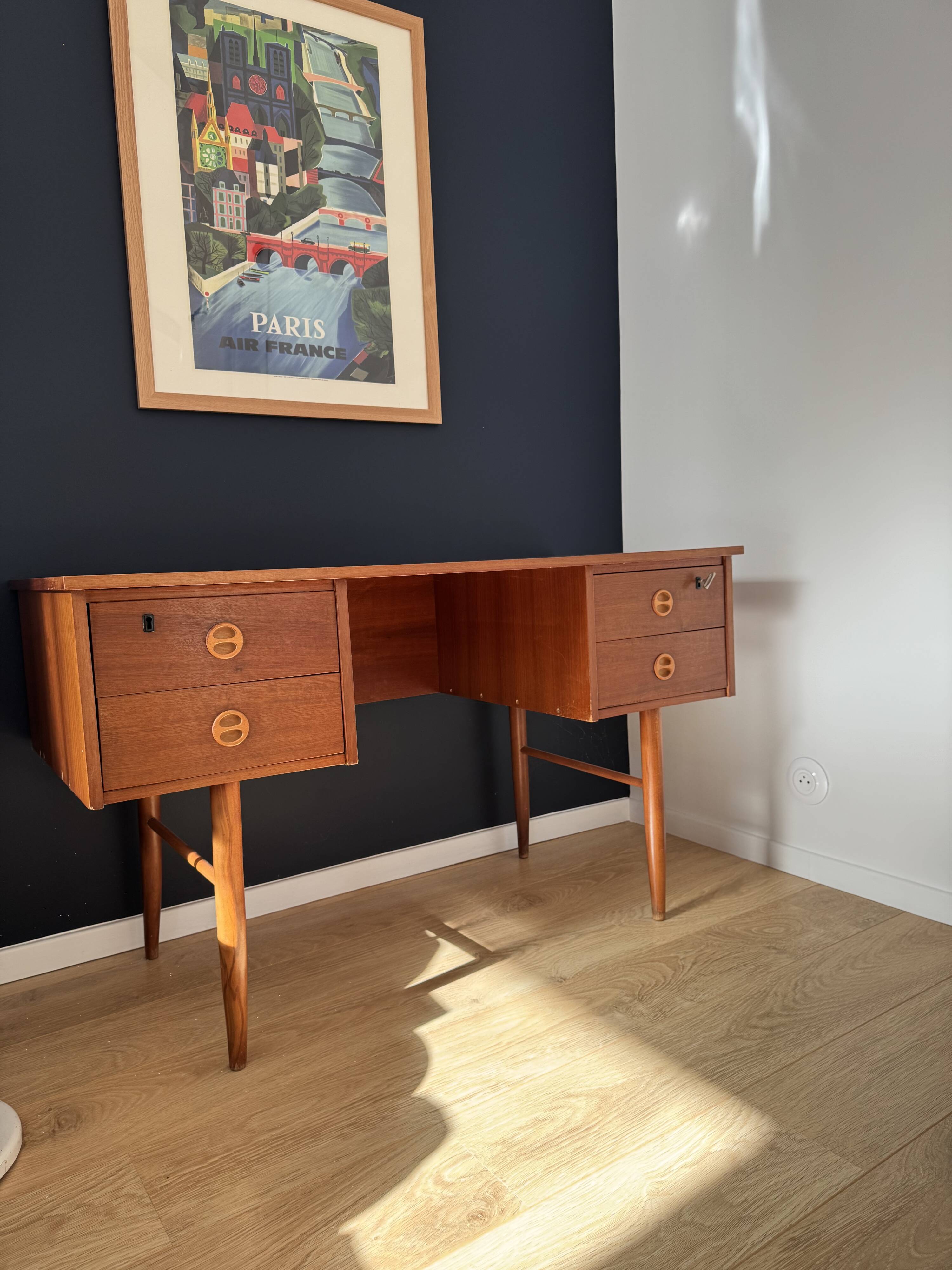 Vintage Scandinavian style desk from the 60s