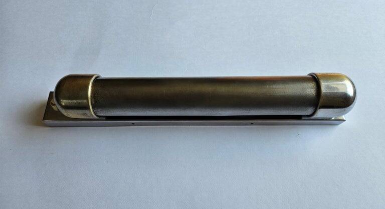 Rare Chrome Bauhaus Art Deco Wall Lamp Napako, 1940s