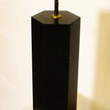 Black marble hexagonal lamp in the style of Jules Wabbes