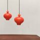 Mid-century Swedish space-age glass pendant lamp by Hans-Agne Jakobsson for Staff and Holmegaard, 1960s.