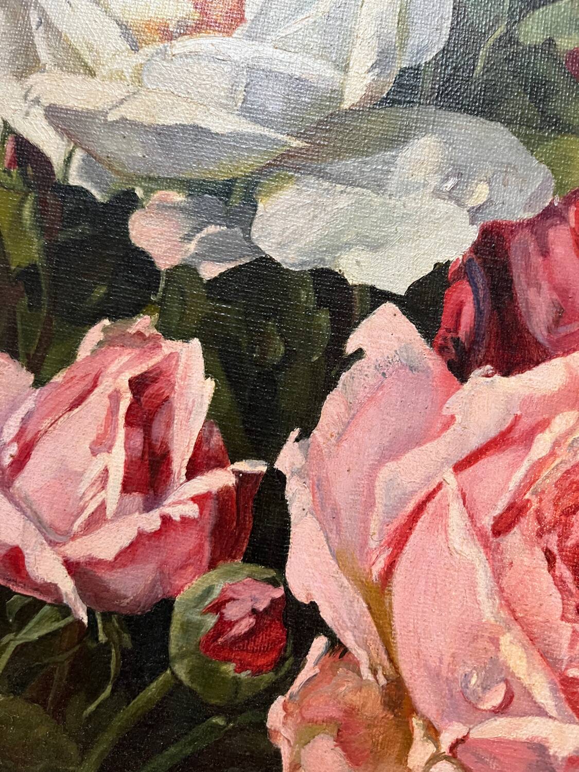 Oil on canvas “The Roses”