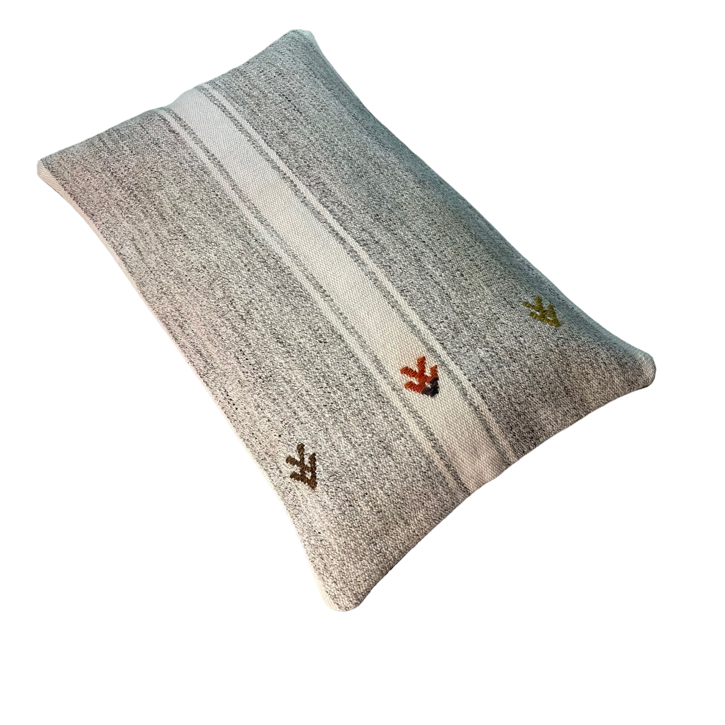 Vintage turkish kilim cushion cover, 30 x 50 cm