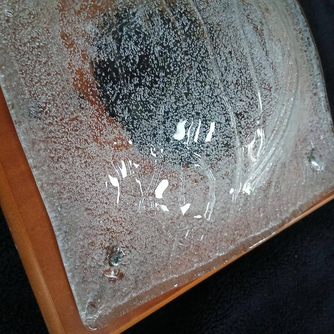 glass plate ceiling light - Mazzega, Murano