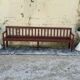 Banc de gare en chêne 2m80