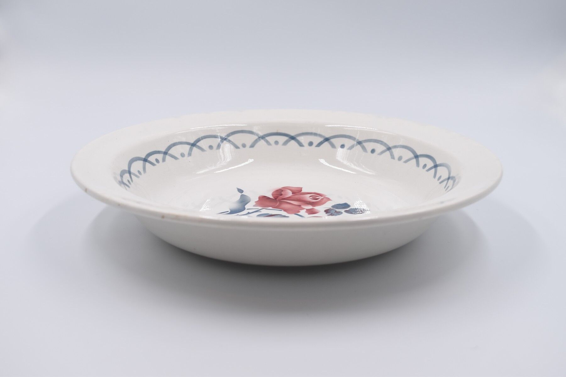 Round hollow dish décor Cannes by Digoin Sarreguemines