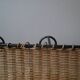 Coat rack cloakroom metal wrought iron wicker rattan handcrafted wall unit storage