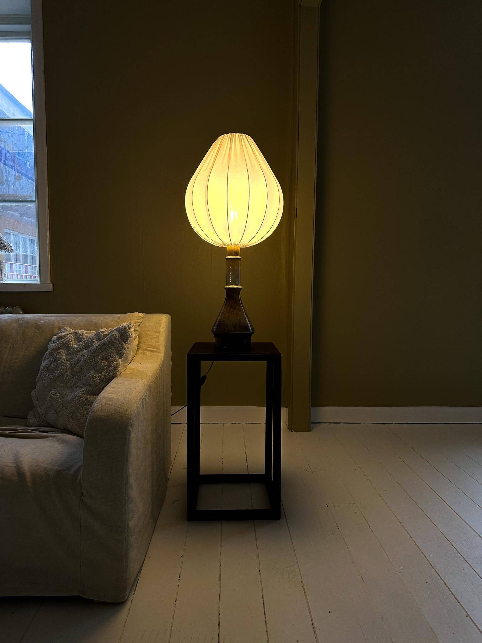 Large unique modern mid-century table lamp by Carl Harry Stålhane Rörstrand, 1950s.