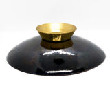 1960s enameled platter copper bowl, Germany
