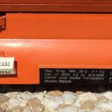 Orange household slider scale terraillon vintage from the 70
