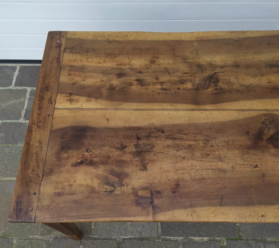 Walnut farmhouse table