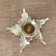 Bougeoir leaves in brass 70s