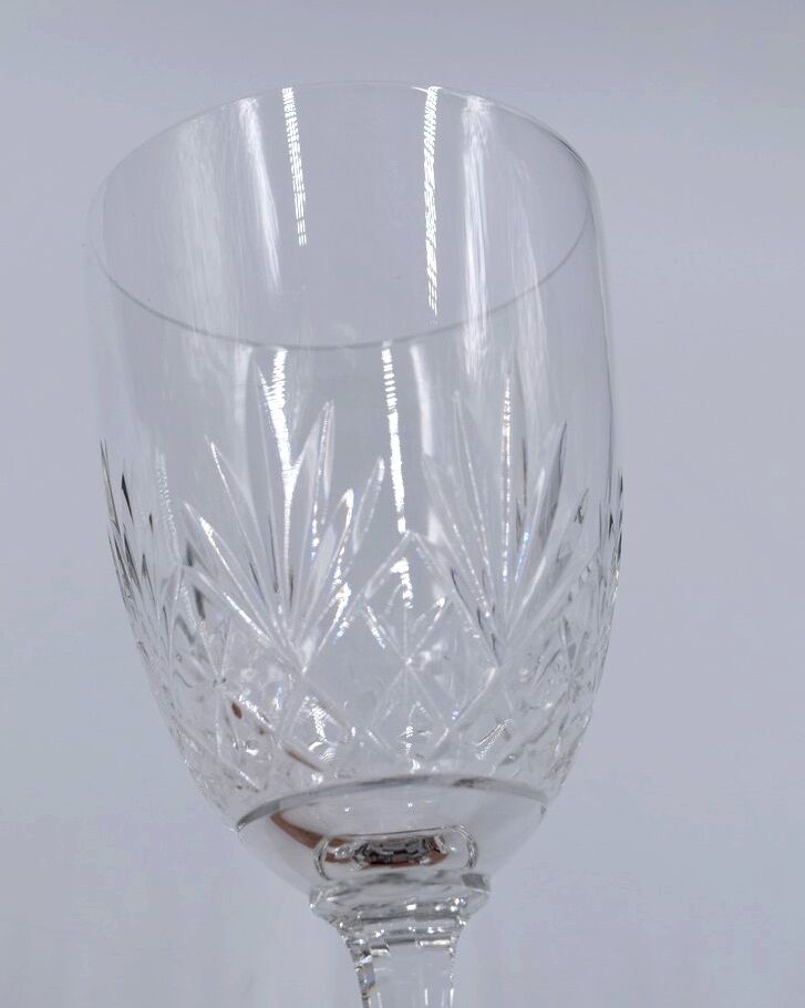 6 Saint Louis crystal water glasses Massenet model