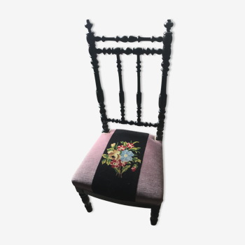 Chair with tapestry