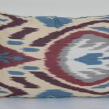 12" x 18" ikat lumbar cushion, decorative throw pillowcase, throw ikat pillow, sofa pillow