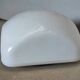 Old ceiling lamp or wall lamp vintage square with white opaline globe 60s