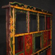 Headboard chinois laqué et peint du 20e siècle