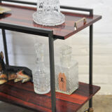 Vintage rosewood serving trolley