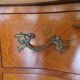 Louis XV commode - 2 drawers - floral marquetry - bronze ornament - 1950