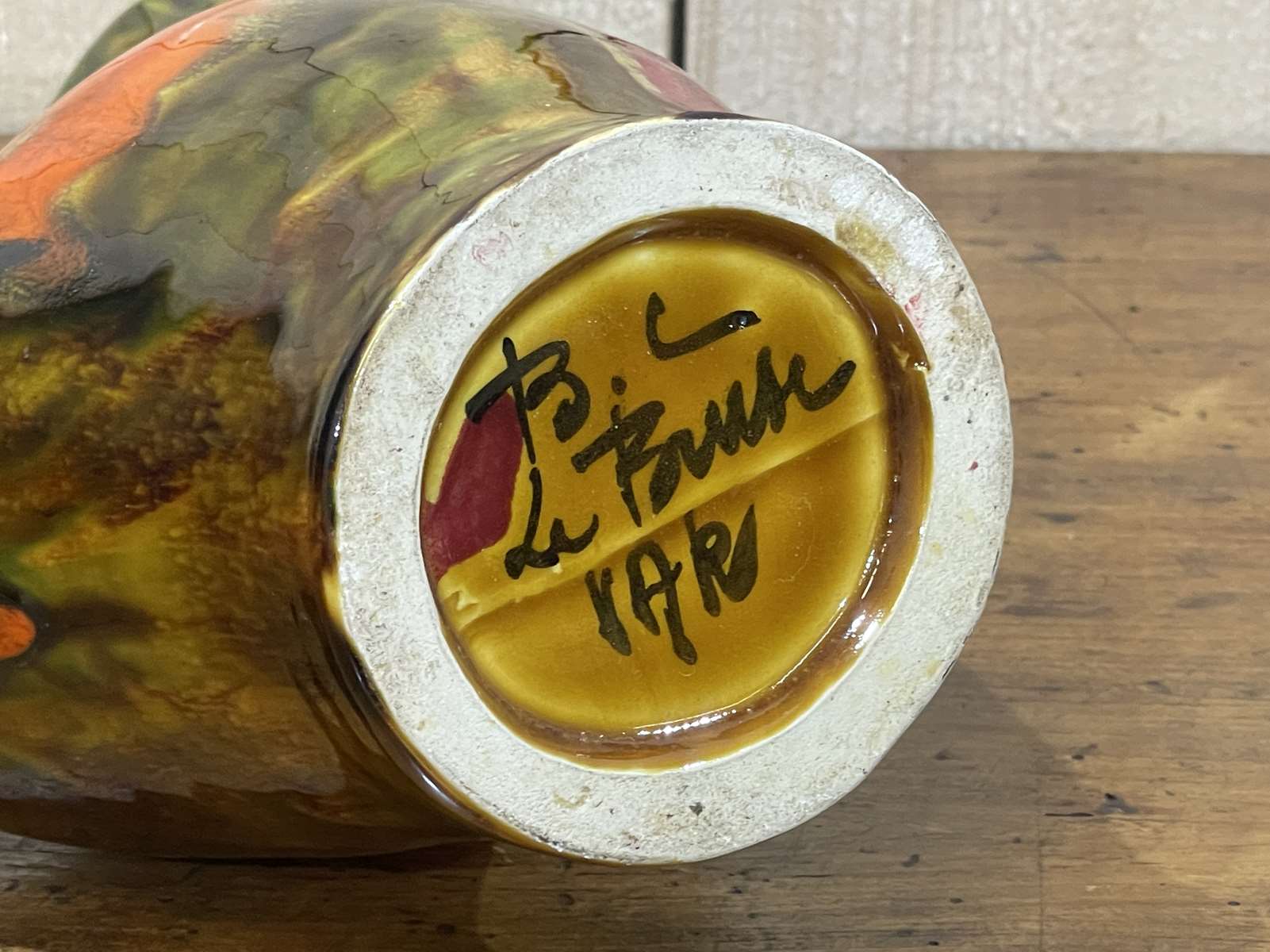 Orangeade Vallauris service from the 70s - 1 pitcher + 5 glasses