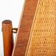 6 Danish chairs in teak, caning and leather, model FD 187 by Arne Vodder.
