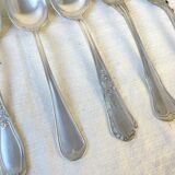 Set of 6 mismatched vintage soup spoons
