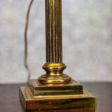 Vintage Prewar Table Lamp with Light Shade, 1930s