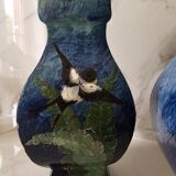 Pair of slip vases